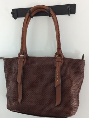 Cole Haan Woven Leather Tote